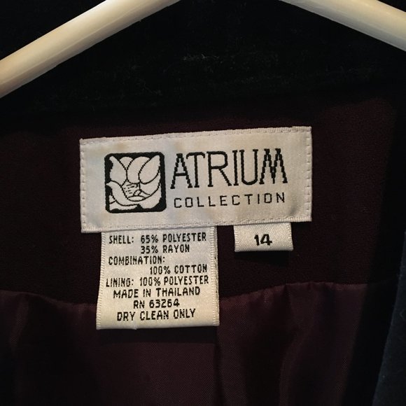 Atrium Collection Vintage 2-piece Blazer & Skirt Suit Set Size 14 - Picture 2 of 5